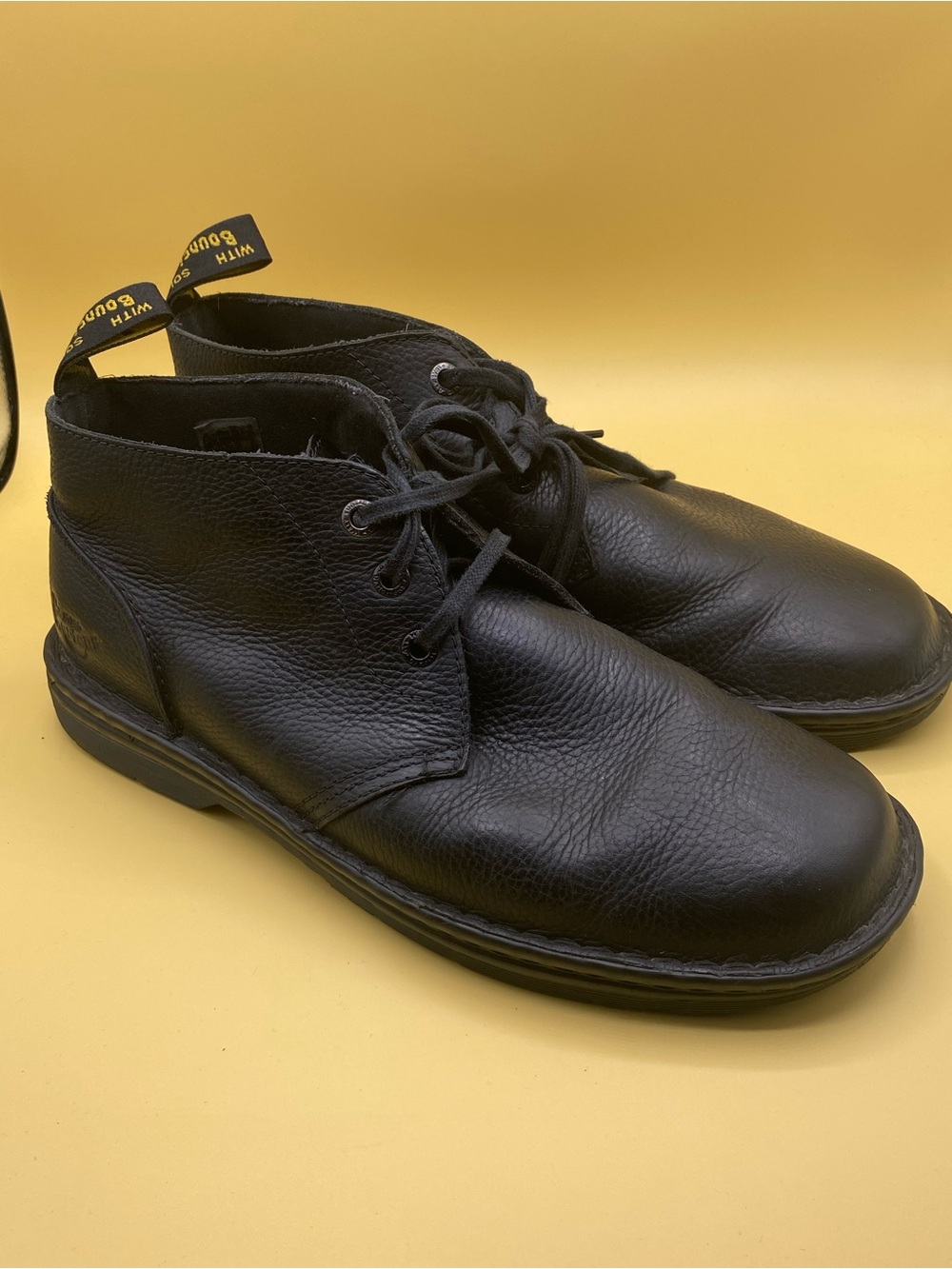 Dr. Martens Black Leather Chukka Boots